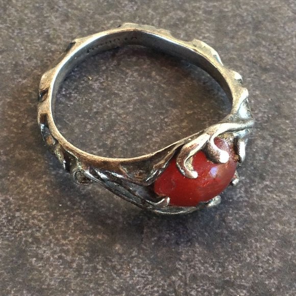 Vintage Sterling Victorian Occult/Art Nouveau Ring - Picture 2 of 4